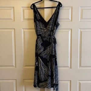 Sea fan printed wrap dress- Hutxh sz 2X